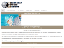 Tablet Screenshot of advancedmedicine.ca
